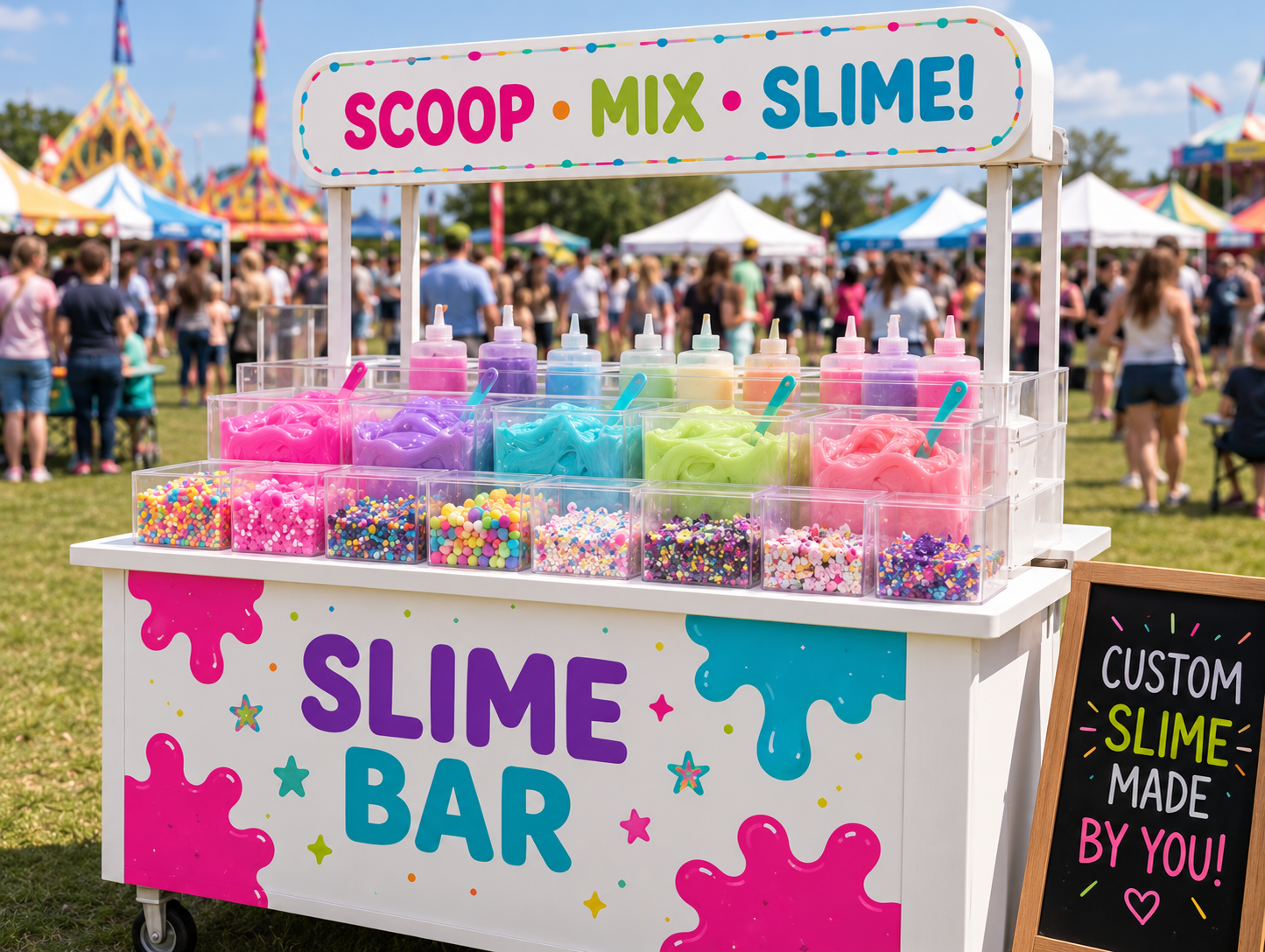 Slime Bar at a fair or festival